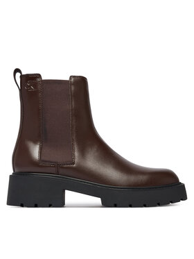 Calvin Klein Klassische Stiefeletten Calvin Klein Chunky Chelsea Boot Pol Lth HW0HW03267 Schwarz
