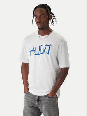 HUGO HUGO Футболка Namerix 50554350 Білий Regular Fit