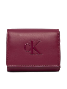 Calvin Klein Portofel Calvin Klein Bold Ck Medium Bifold LV04F1047G Vișiniu