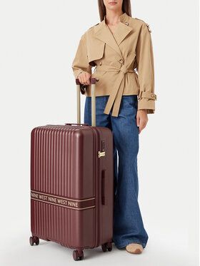 Nine West Walizka duża Nine West CEO-NW-L-002-10 Bordowy