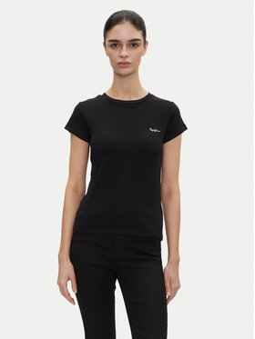 Pepe Jeans Pepe Jeans Футболка PL506037 Чорний Regular Fit