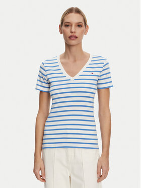 Tommy Hilfiger Tommy Hilfiger Majica New Cody WW0WW40584 Modra Slim Fit