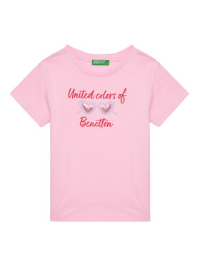 United Colors Of Benetton United Colors Of Benetton Футболка 3I1XG10JB Рожевий Regular Fit
