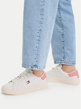 Tommy Jeans Sneakersy Tommy Jeans Tjw Script Cupsole EN0EN02960 Biela