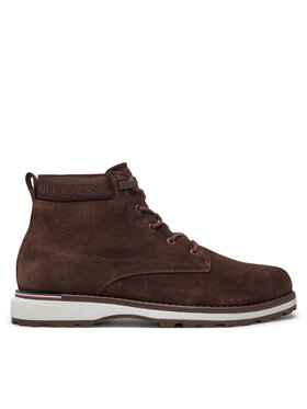 Tommy Hilfiger Kotníková obuv Tommy Hilfiger Corporate FM0FM05147 Hnědá