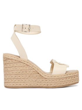 Calvin Klein Espadrilles Calvin Klein Wedge Espad 70 Embl Lth HW0HW02897 Bézs