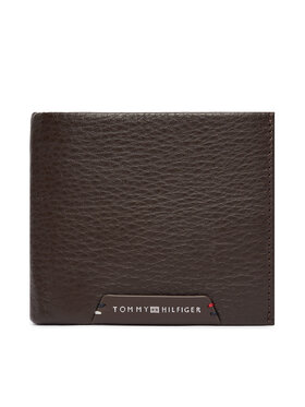 Tommy Hilfiger Портфейл Tommy Hilfiger Th Corp Cc Flap And Coin AM0AM14780 Тъмнокафяв