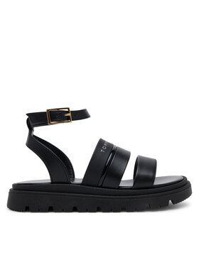 Tommy Hilfiger Сандали Tommy Hilfiger Sandal T4A2-33798-0371 M Черен