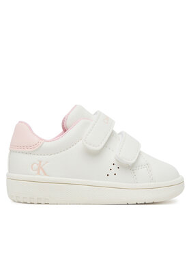 Calvin Klein Snīkeri Calvin Klein Low Cut Velcro Sneaker V1A9-83087-1355 M Balts