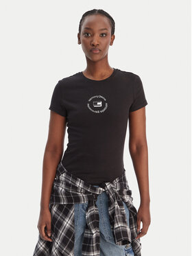 Tommy Jeans Tommy Jeans Camiseta DW0DW22273 Negro Slim Fit
