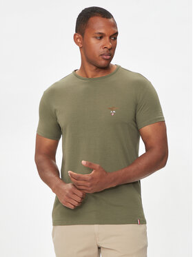 Aeronautica Militare Aeronautica Militare Футболка AM1UTI001 Хакі Regular Fit