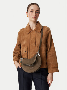 Coccinelle Torebka Coccinelle QKG Coccinellesunup Suede E1 QKG 13 03 01 Khaki