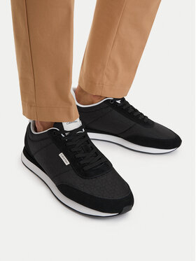 Calvin Klein Sneakersy Calvin Klein Retro Runner Ripstop Aop Ny HM0HM02140 Černá