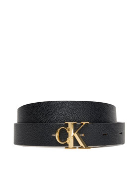 Calvin Klein Dámský pásek Calvin Klein Facet Ck Buckle 25Mm Pebble Rev/ LV04F7044G Černá