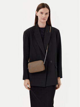Calvin Klein Geantă Calvin Klein Mini Line Quilt Camera Bag K60K613078 Maro