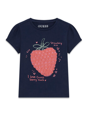 Guess Guess Футболка K6GI07 K6YW4 Cиній Regular Fit