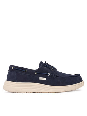 Mocassini Uomo Rieker Modello B2356 In Pelle Blu Con Elastico - 2