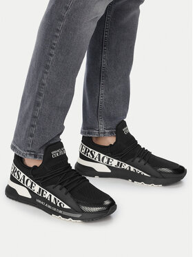Versace Jeans Couture Снікерcи Versace Jeans Couture 80YA3SA3 Чорний