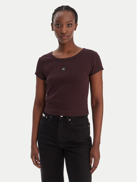 Calvin Klein Jeans Calvin Klein Jeans Camiseta LV047C200G Marrón Slim Fit
