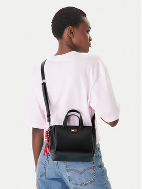 Tommy Jeans Borsetta Tommy Jeans Tjw City Charm Mini Tote AW0AW18580 Nero