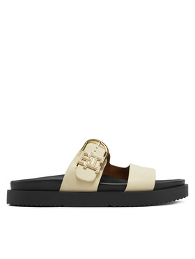 Tommy Hilfiger Pantoletten Tommy Hilfiger FW0FW08512 Écru