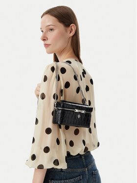 Tory Burch Τσάντα Tory Burch Charlie Embossed 185868 Μαύρο