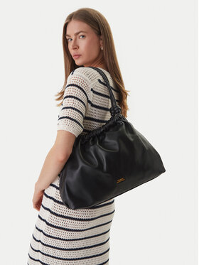 Tommy Hilfiger Ročna torba Tommy Hilfiger Th Soft Leather Hobo AW0AW18376 Črna