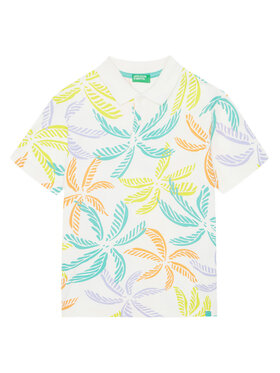 United Colors Of Benetton United Colors Of Benetton Поло 36Y4C301W Кольоровий Regular Fit
