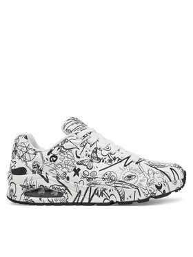 Skechers Снікерcи Skechers UNO Printed Lace-Up 183501/WBK Білий