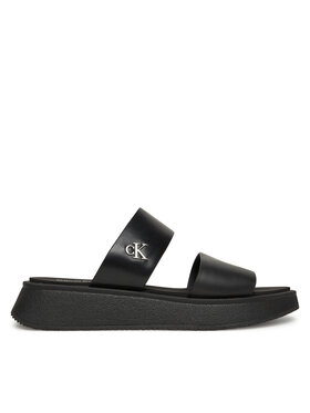 Calvin Klein Jeans Nazouváky Calvin Klein Jeans Sandal Slide Double Strap YW0YW01694 Černá