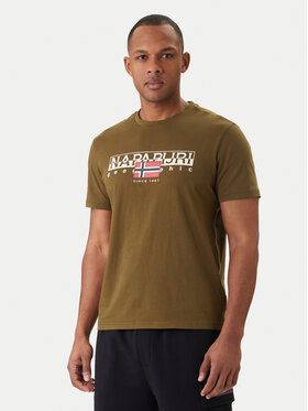 Napapijri Napapijri Camiseta S-Aylmer NP0A4HTO Verde Regular Fit