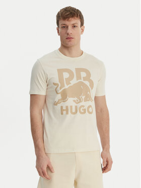 HUGO HUGO Camiseta Dlix_RB 50559696 Écru Regular Fit