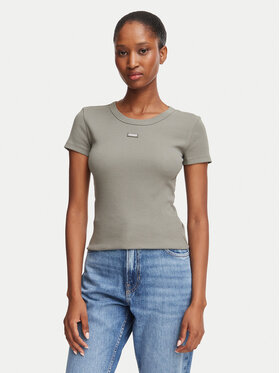 HUGO HUGO Camiseta Easy 50523924 Verde Slim Fit
