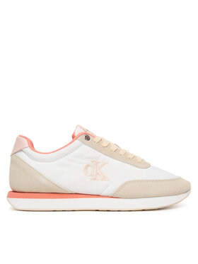 Calvin Klein Laisvalaikio batai Calvin Klein Retro Runner Lace Up YW0YW01990 Balta