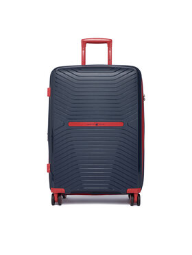 Beverly Hills Polo Club Stredný kufor Beverly Hills Polo Club BHPC-WAL-005-M Tmavomodrá