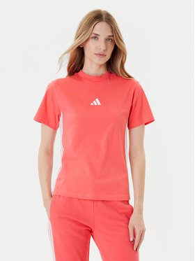 adidas adidas Футболка Essentials 3-Stripes KE4377 Кораловий Regular Fit