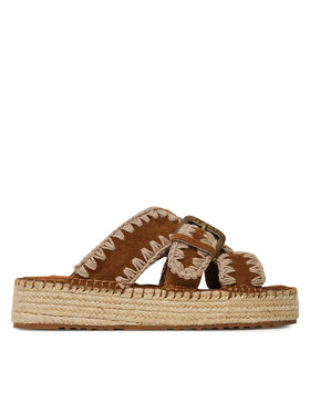 Mou Espadrilky Mou Jute sandal MU.SW641003A Hnedá
