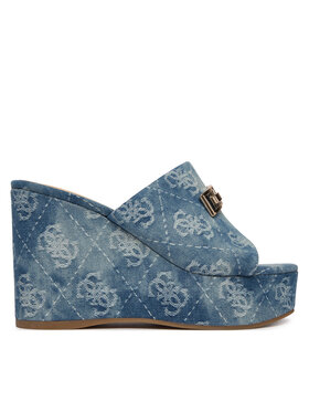 Guess Шльопанці Guess FLJEV2 DEN04 Голубий