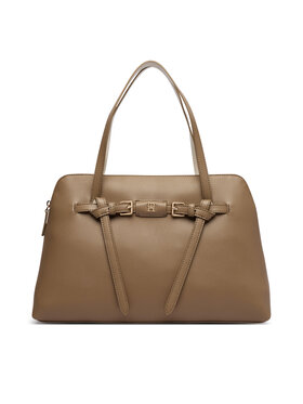 Tommy Hilfiger Kabelka Tommy Hilfiger Th Buckle Tote AW0AW19032 Béžová