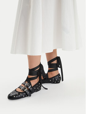 Buffalo Балетки Buffalo Daphne Stud 1620059 Чорний