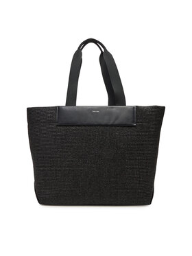Calvin Klein Kabelka Calvin Klein Ck Raffia Large Shopper K60K613025 Čierna