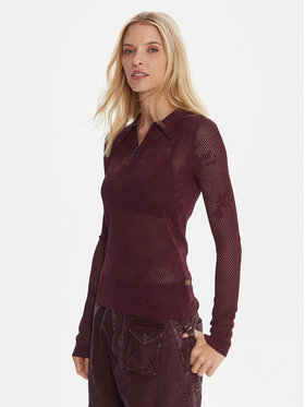 G-STAR G-STAR Blusa Pointelle D26657-B754 Guinda/burdeos Slim Fit