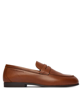 Tommy Hilfiger Loaferke Tommy Hilfiger Flexible Slim FM0FM05849 Rjava