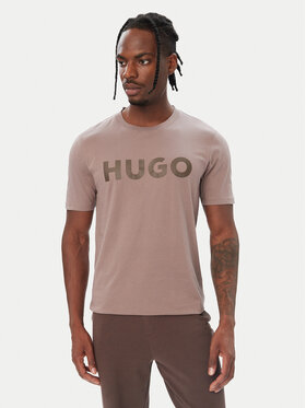 HUGO HUGO Camiseta Dulivio 50467556 Marrón Regular Fit