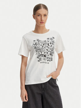 Weekend Max Mara Weekend Max Mara Camiseta Bora 2615971042 Blanco Regular Fit