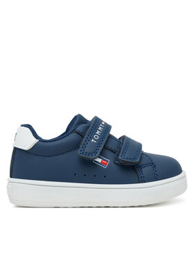 Tommy Hilfiger Sneakersy Tommy Hilfiger Low Cut Velcro Sneaker T1X9-34062-1355 M Tmavomodrá