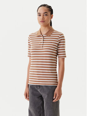 Tommy Hilfiger Tommy Hilfiger Polo majica 1895 WW0WW43224 Rjava Regular Fit