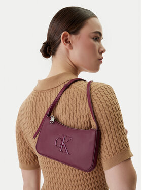 Calvin Klein Ročna torba Calvin Klein Bold Ck Mini Bag LV04F1125G Bordo rdeča