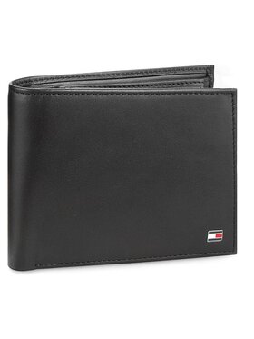 Tommy Hilfiger Portfel Tommy Hilfiger Eton Cc Flap And Coin Pocket AM0AM00652 Czarny