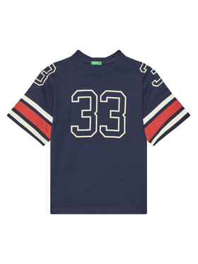 United Colors Of Benetton United Colors Of Benetton T-Shirt 3MI5C10OA Σκούρο μπλε Relaxed Fit